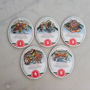 Heineken Championships Lager Beer Hockey Series Coasters Set of 5‎